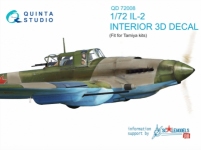 Quinta Studio 1/72 IL-2 3D Interior decal #72008 (Tamiya)